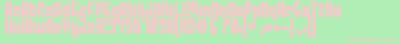 Threelambda Font – Pink Fonts on Green Background