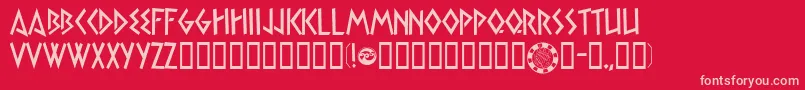 SatyrPassionate Font – Pink Fonts on Red Background