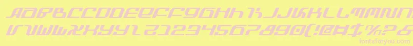 フォントInfinityi – ピンクのフォント、黄色の背景
