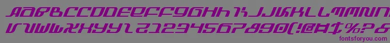 Шрифт Infinityi – фиолетовые шрифты на сером фоне