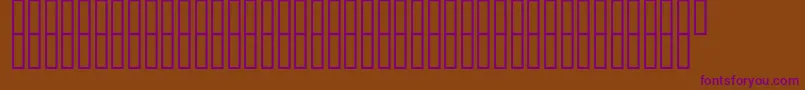 McsFarisyHor Font – Purple Fonts on Brown Background