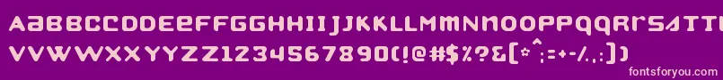 Strobo Font – Pink Fonts on Purple Background