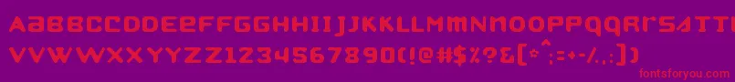 Strobo Font – Red Fonts on Purple Background