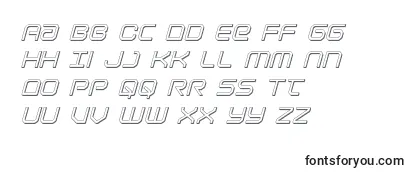 Lightbrigade3Dital Font