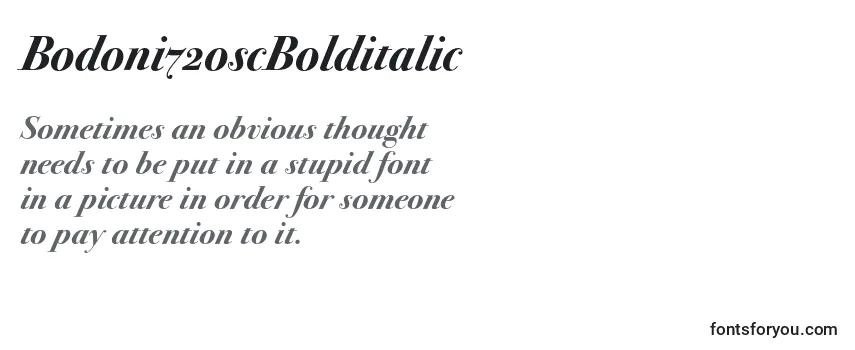 Bodoni72oscBolditalic Font