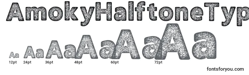 Размеры шрифта AmokyHalftoneTypeface