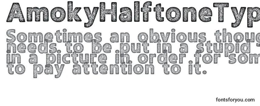 AmokyHalftoneTypeface Font