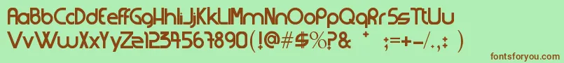 Strangerfixcs Font – Brown Fonts on Green Background