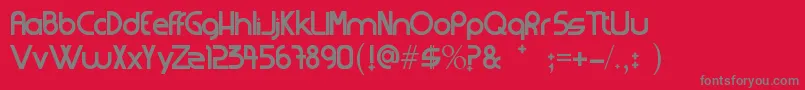 Strangerfixcs Font – Gray Fonts on Red Background