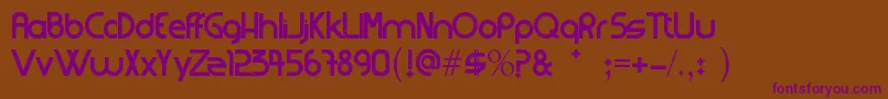 Шрифт Strangerfixcs – фиолетовые шрифты на коричневом фоне