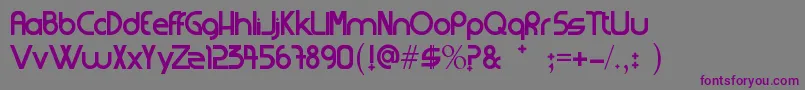 Strangerfixcs Font – Purple Fonts on Gray Background