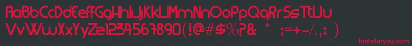 Strangerfixcs Font – Red Fonts on Black Background