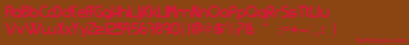 Strangerfixcs Font – Red Fonts on Brown Background