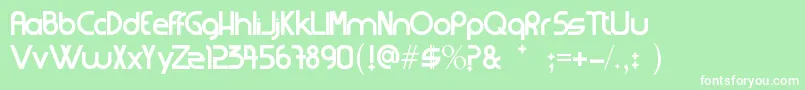Strangerfixcs Font – White Fonts on Green Background