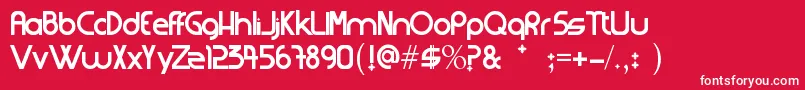 Strangerfixcs Font – White Fonts on Red Background