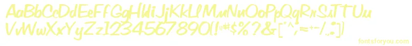 Vocab54Regular-Schriftart – Gelbe Schriften