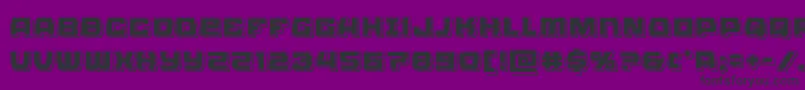 Olympiccarrierpunch Font – Black Fonts on Purple Background