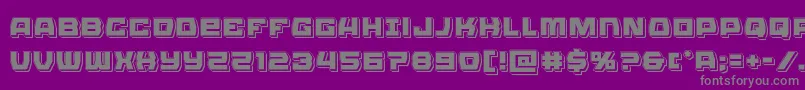 Olympiccarrierpunch Font – Gray Fonts on Purple Background