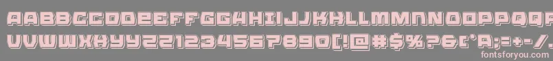 Olympiccarrierpunch Font – Pink Fonts on Gray Background