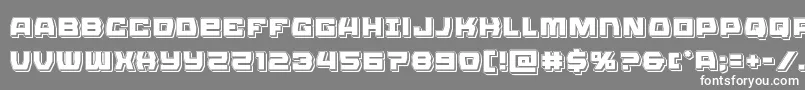 Olympiccarrierpunch Font – White Fonts on Gray Background