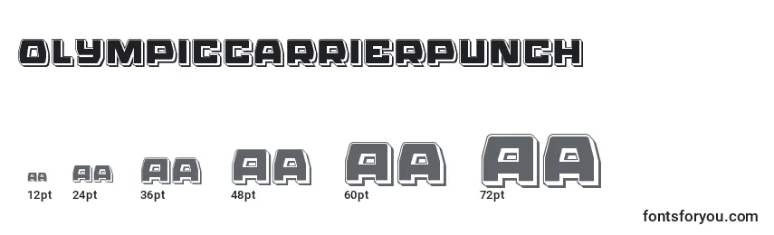 Olympiccarrierpunch Font Sizes