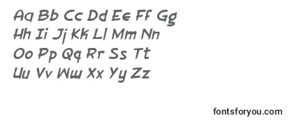 GorillaMilkshakeItalic-fontti