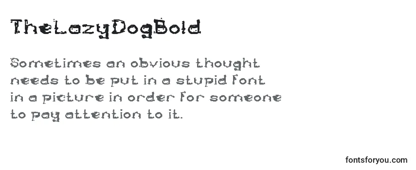 TheLazyDogBold Font