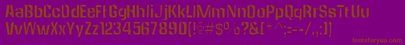 Anklepantsgaunt Font – Brown Fonts on Purple Background