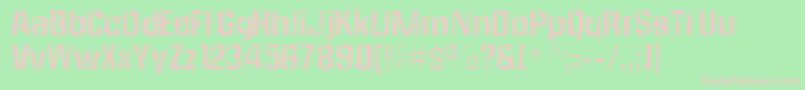 Anklepantsgaunt Font – Pink Fonts on Green Background