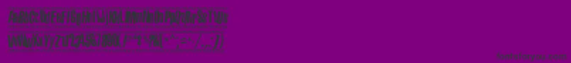 1980port Font – Black Fonts on Purple Background