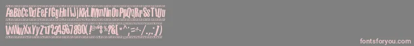 1980port Font – Pink Fonts on Gray Background
