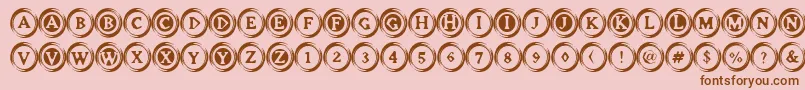 Elevbt Font – Brown Fonts on Pink Background