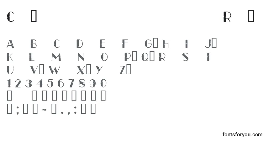 Czcionka CfparisoldstyleRegular – alfabet, cyfry, specjalne znaki
