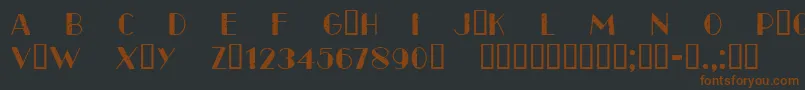 CfparisoldstyleRegular Font – Brown Fonts on Black Background