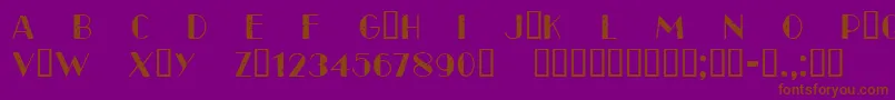 CfparisoldstyleRegular Font – Brown Fonts on Purple Background