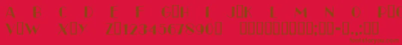 CfparisoldstyleRegular Font – Brown Fonts on Red Background