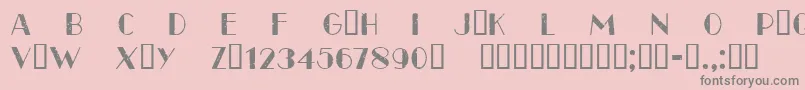 CfparisoldstyleRegular Font – Gray Fonts on Pink Background