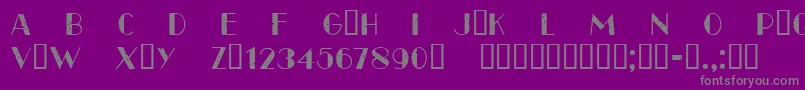 CfparisoldstyleRegular Font – Gray Fonts on Purple Background