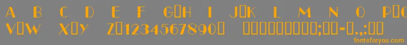 CfparisoldstyleRegular Font – Orange Fonts on Gray Background