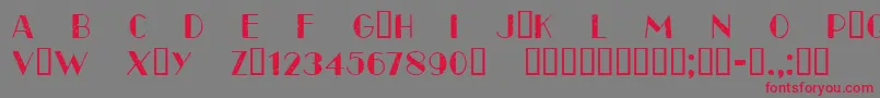 CfparisoldstyleRegular Font – Red Fonts on Gray Background