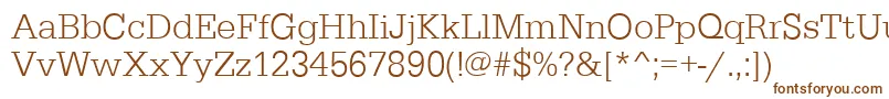 Шрифт EgyptiennestdLightRegular – коричневые шрифты
