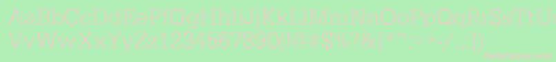 EgyptiennestdLightRegular Font – Pink Fonts on Green Background