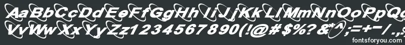 Шрифт 13Misa – белые шрифты на чёрном фоне