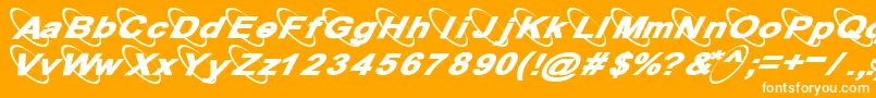 13Misa Font – White Fonts on Orange Background