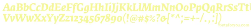 FedraserifaproBolditalic Font – Yellow Fonts