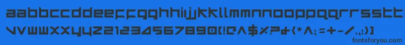 Harrib Font – Black Fonts on Blue Background