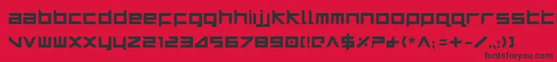 Harrib Font – Black Fonts on Red Background