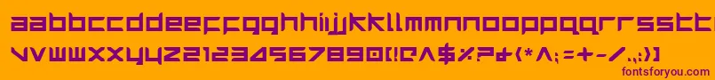 Harrib Font – Purple Fonts on Orange Background