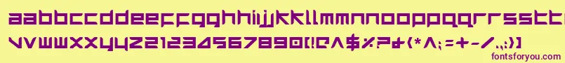 Harrib Font – Purple Fonts on Yellow Background