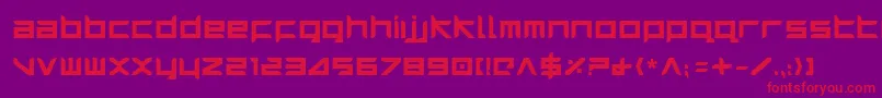 Harrib Font – Red Fonts on Purple Background